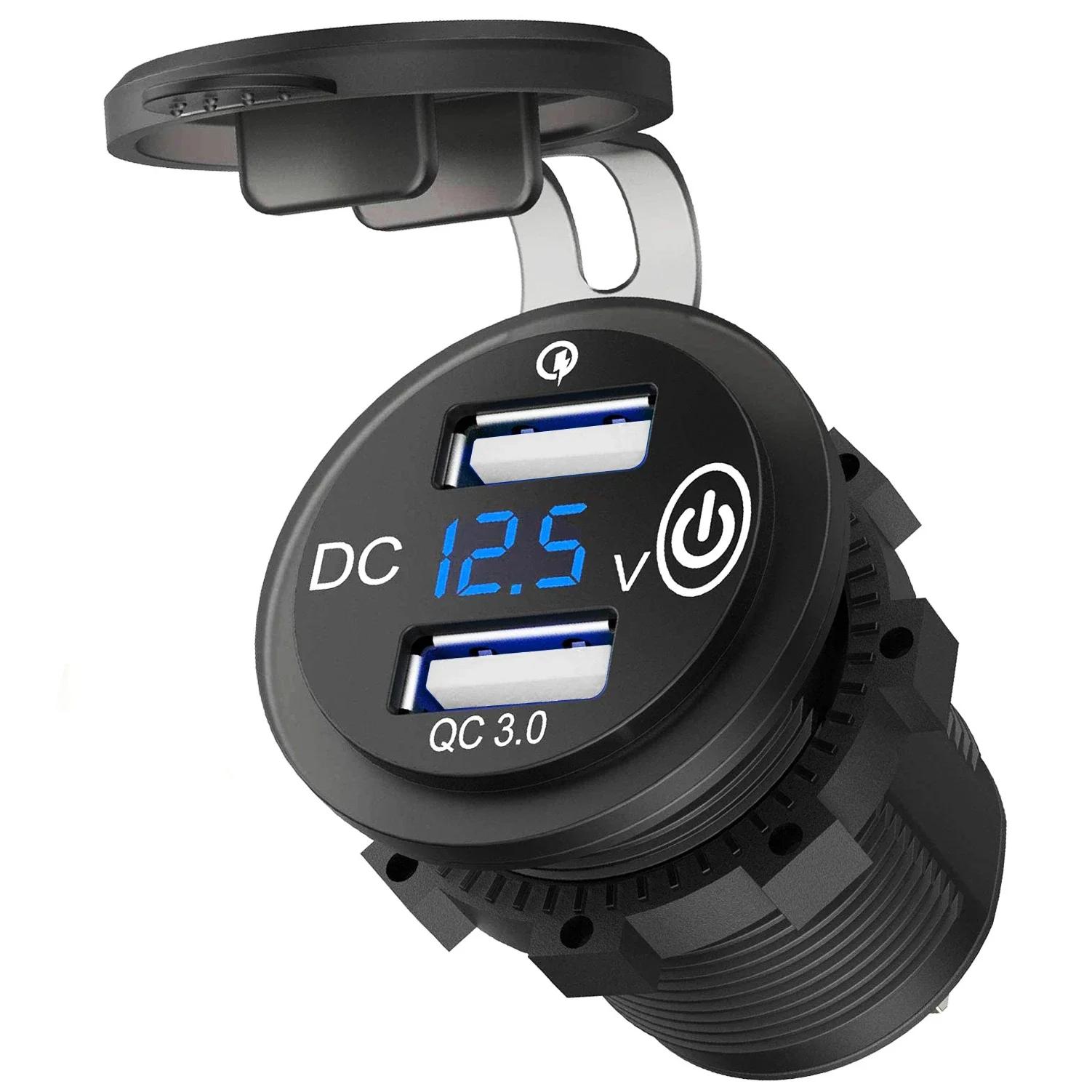  RV  ġ ġ  , а ,  USB ޴ , QC3.0, 12V, 24V